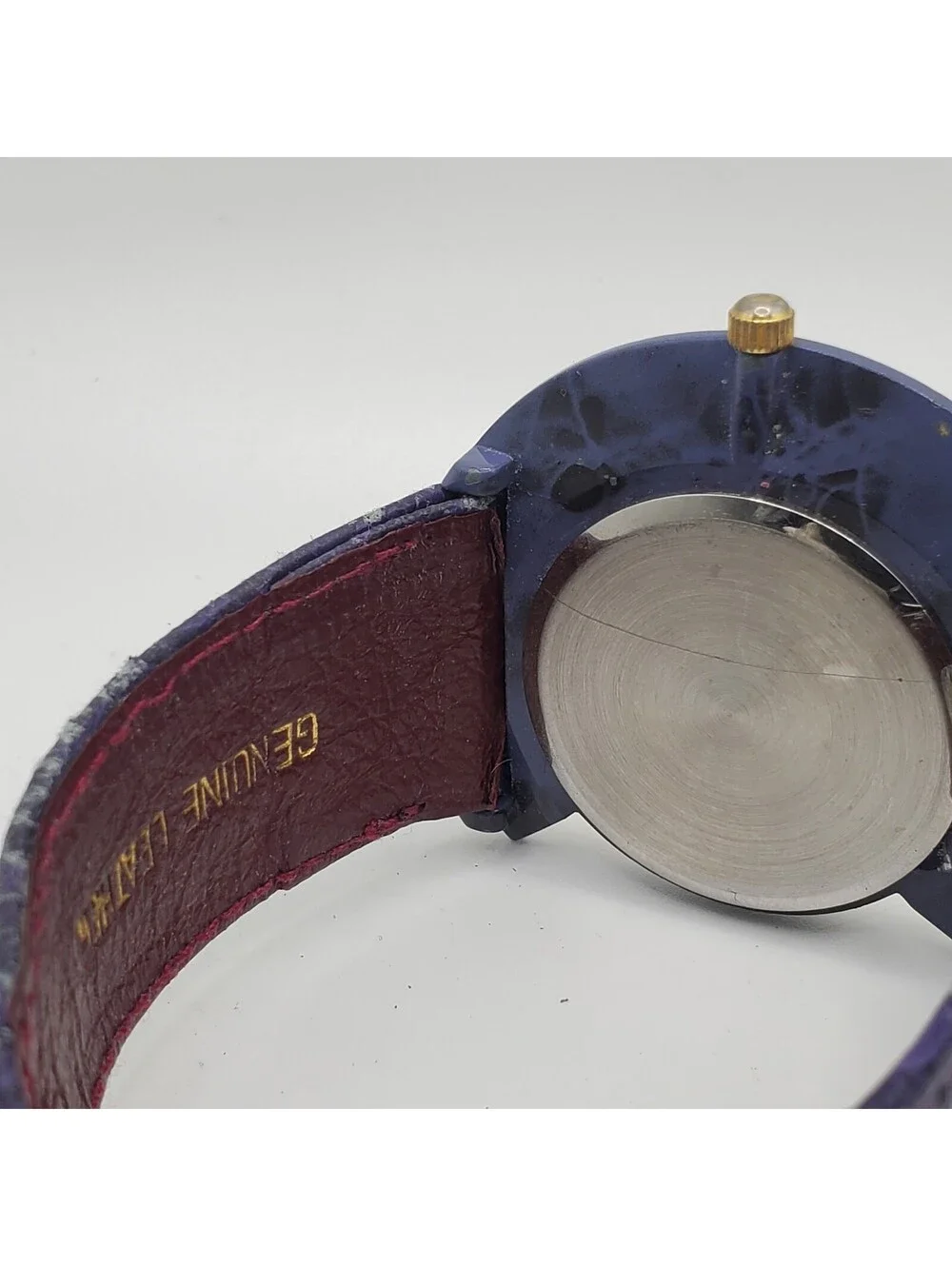 Lize Purple Roman Numerals Bezel Quartz Watch Womens 41mm - 49mm New Battery